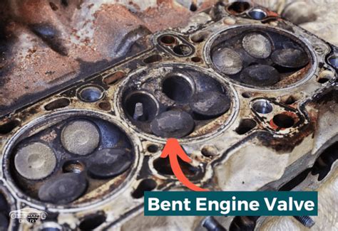 compression test bent valves|bent engine valve inspection.